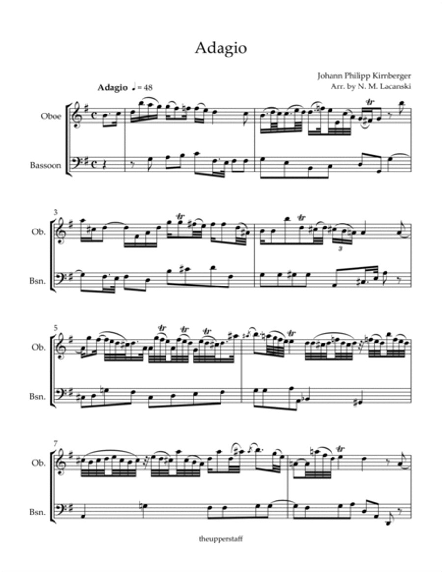 Adagio Woodwind Duet scores gallery preview page 2