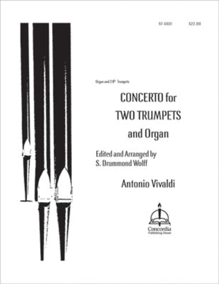 Book cover for Concerto for Two Trumpets and Organ
