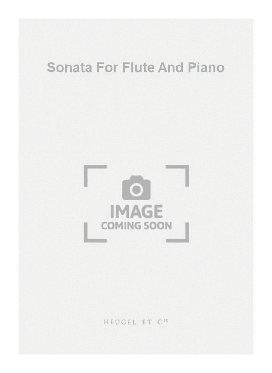 Sonata For Flute And Piano Flute Solo scores gallery preview page 1