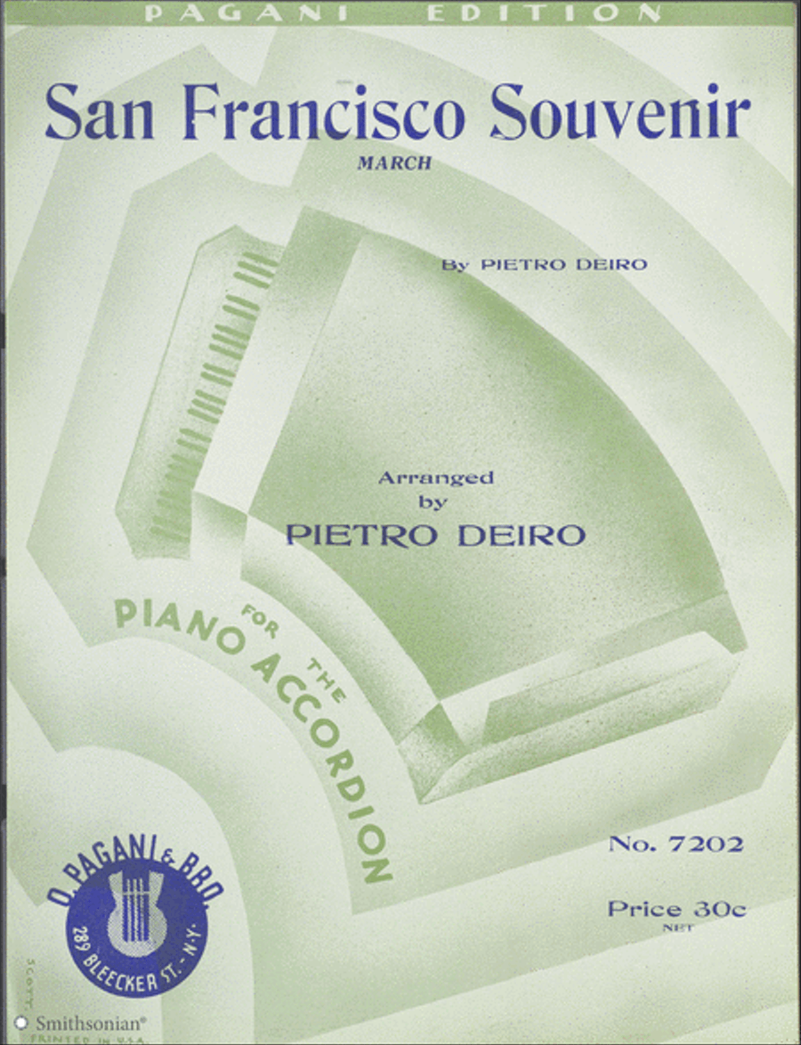 San Francisco Souvenir San Francisco Souvenir Piano scores gallery preview page 1