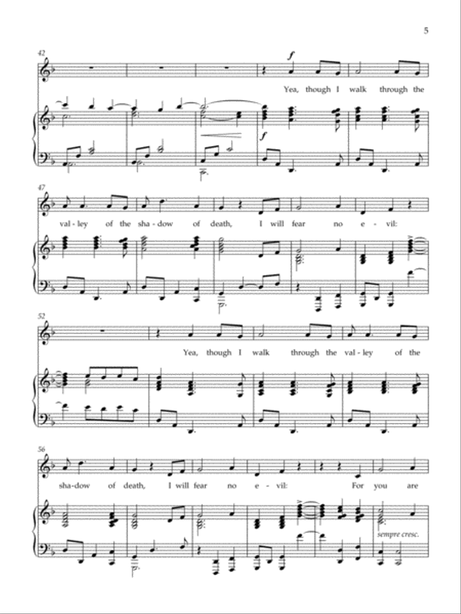 The Lord Is My Shepherd Small Ensemble scores gallery preview page 3