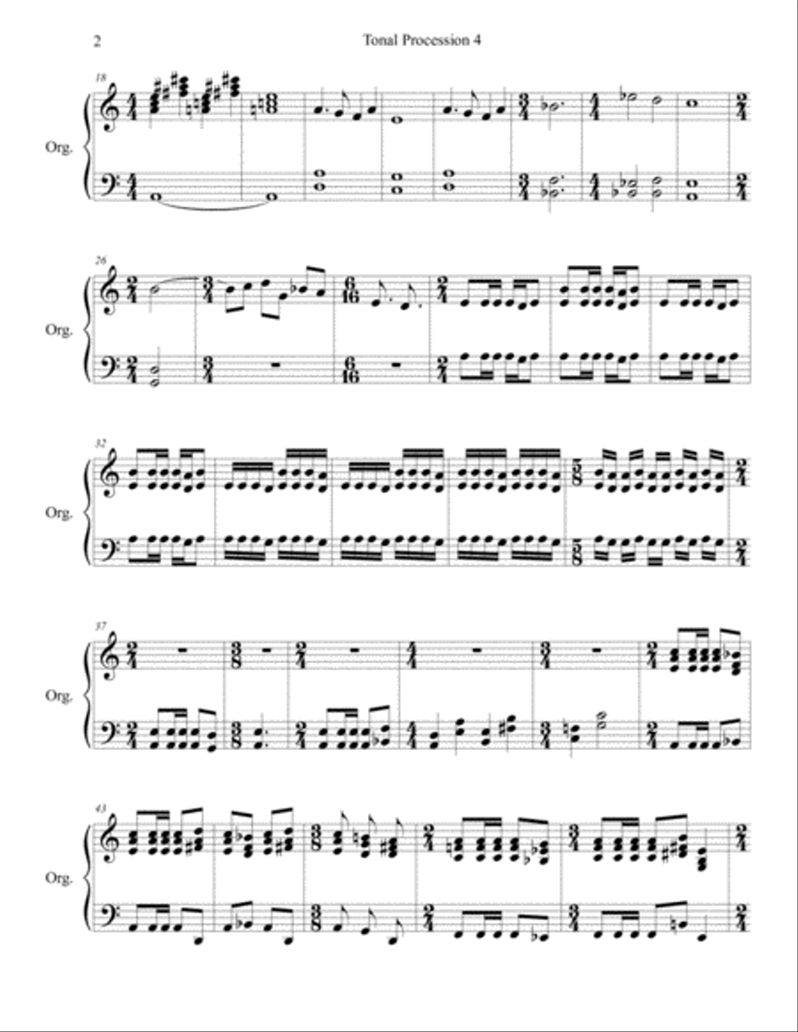 Tonal Procession 4 And So It Is Piano Solo scores gallery preview page 2