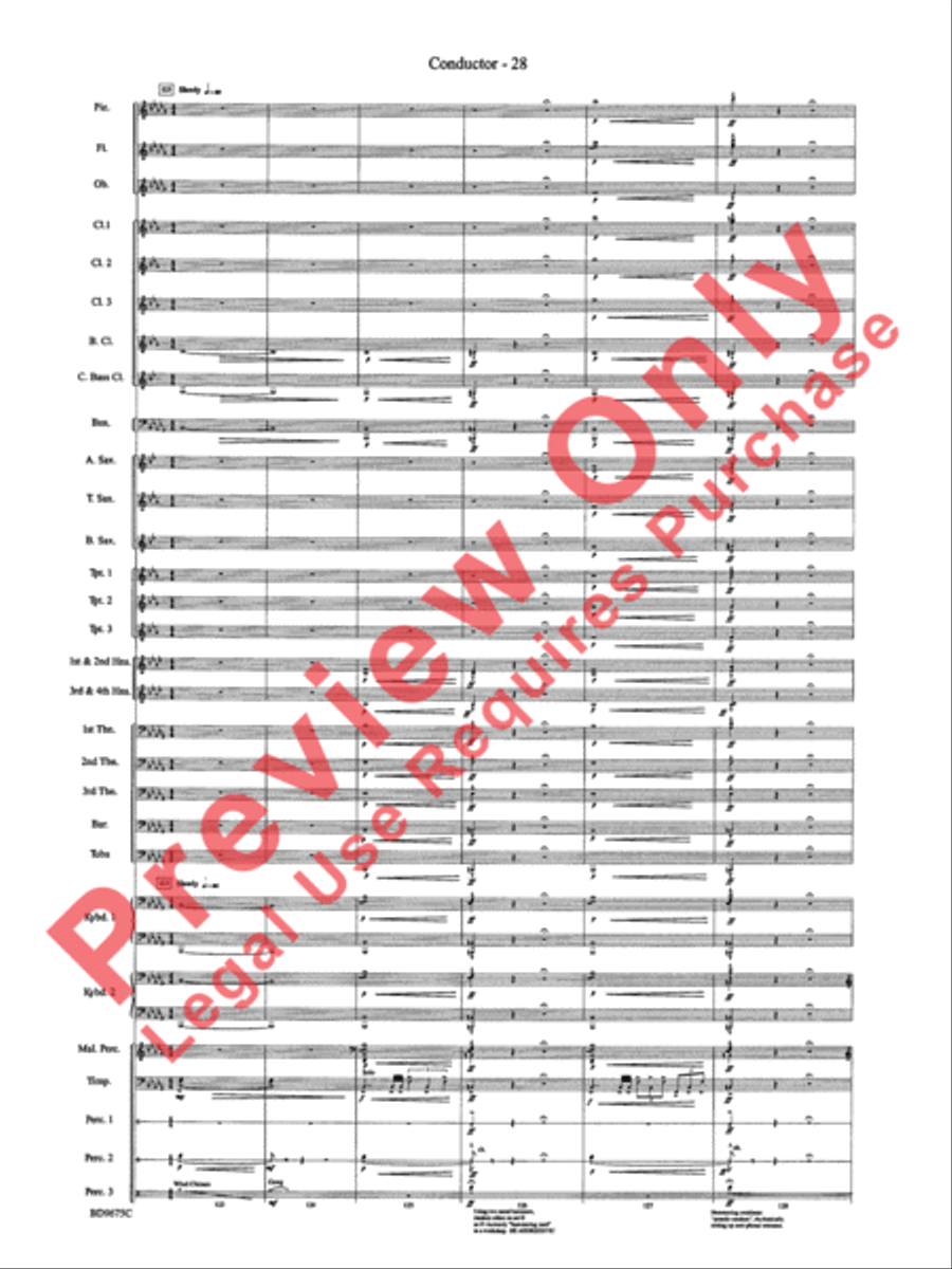 Twelve Seconds to the Moon Concert Band scores gallery preview page 31