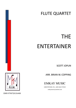 Book cover for THE ENTERTAINER - FLUTE QUARTET