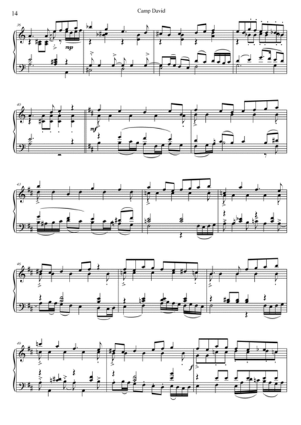 Camp David for piano (2 hands) image number null
