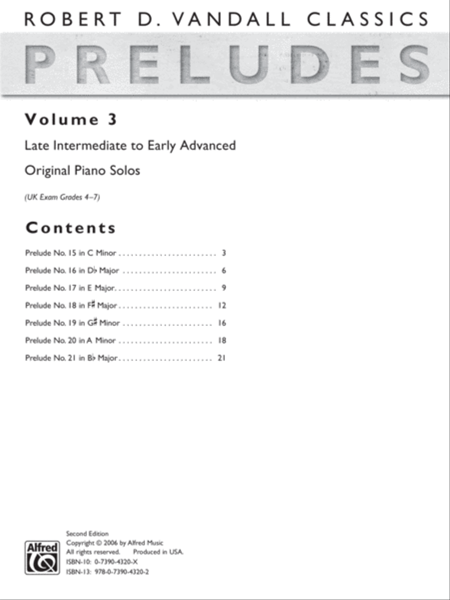 Preludes, Volume 3 Piano Solo scores gallery preview page 2
