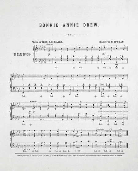 Bonnie Annie Drew. Song & Chorus