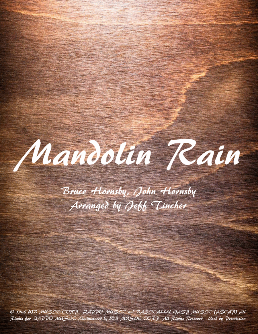 Mandolin Rain Voice scores gallery preview page 1
