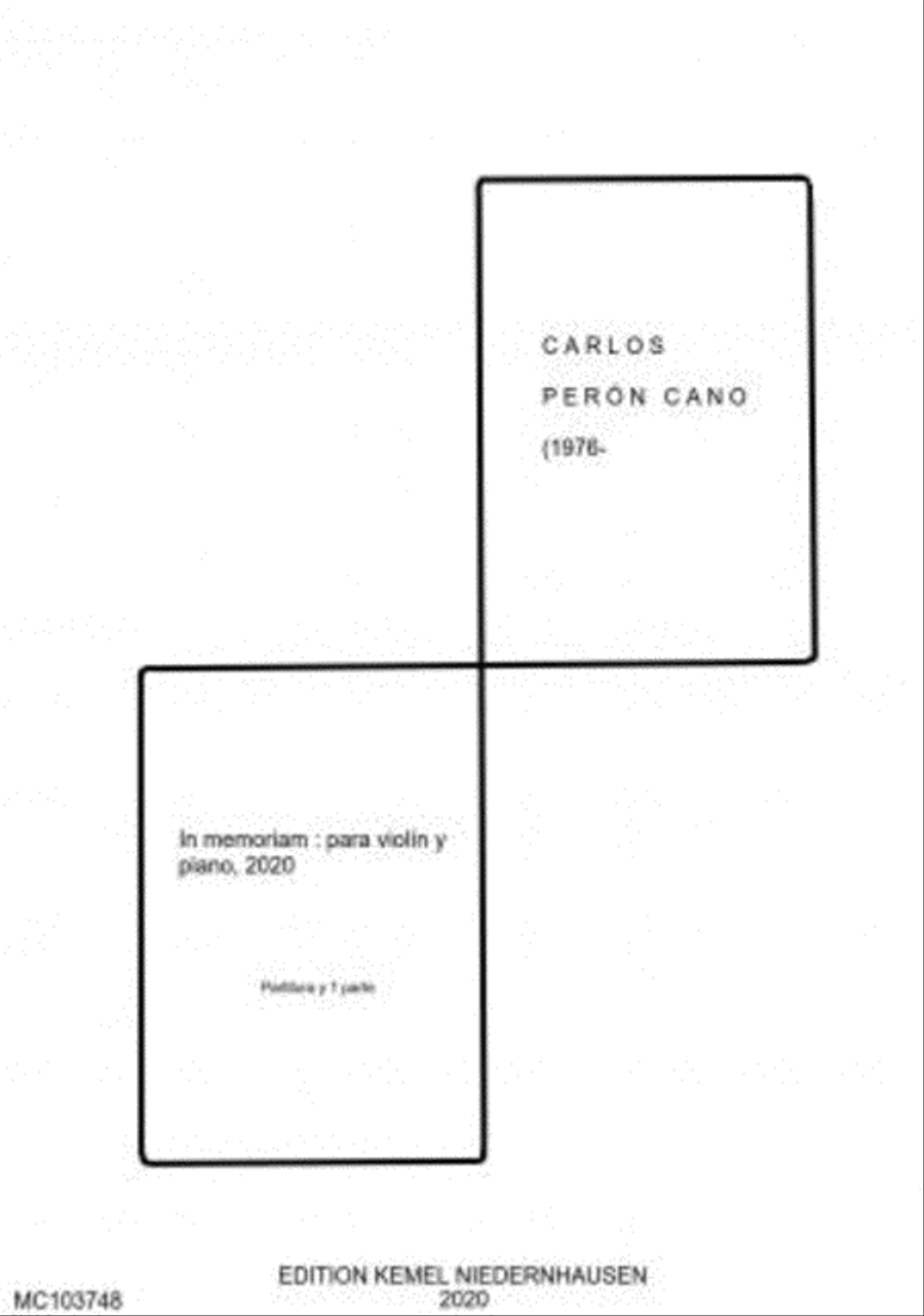 In memoriam In memoriam Violin Solo scores gallery preview page 1