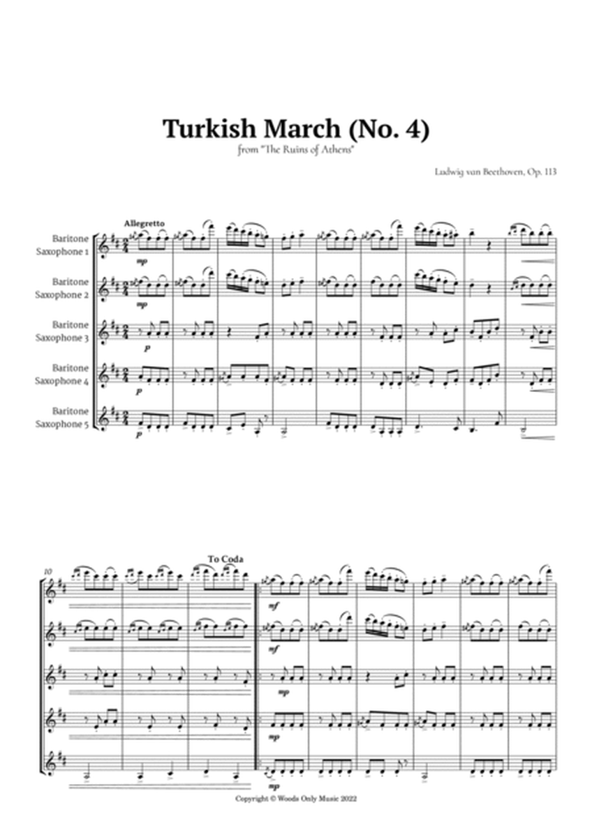 Turkish March by Beethoven for Baritone Sax Quintet image number null