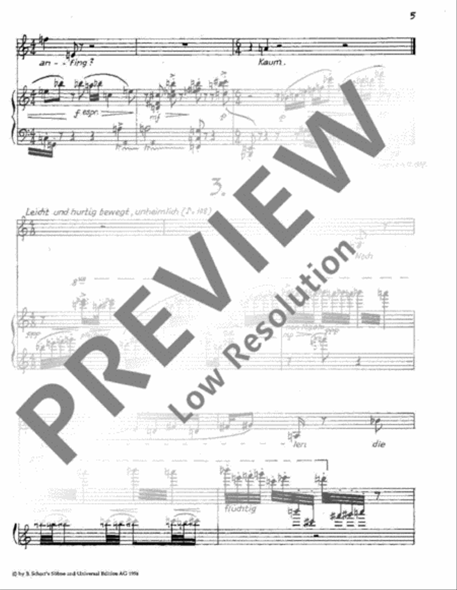 5 Lieder nach Kafka 5 Lieder nach Kafka Voice Solo scores gallery preview page 8