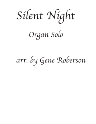 Silent Night Advanced organ Solo