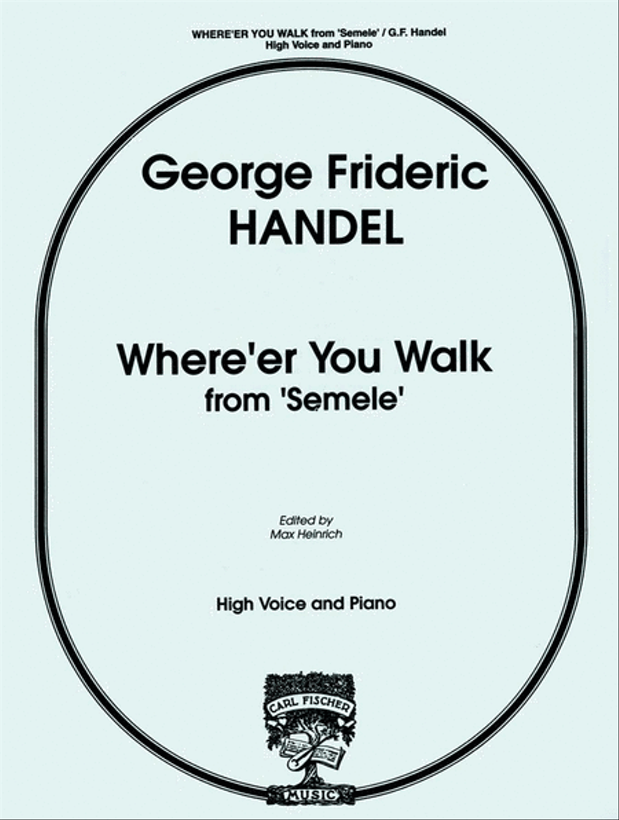 Where'er You Walk Tenor Voice scores gallery preview page 1