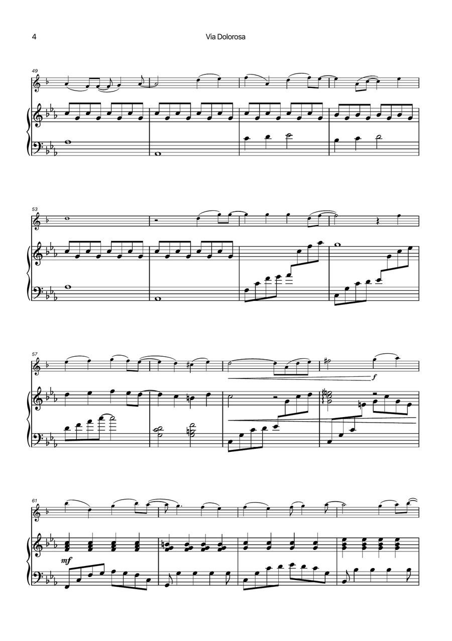 Via Dolorosa Chamber Music scores gallery preview page 4