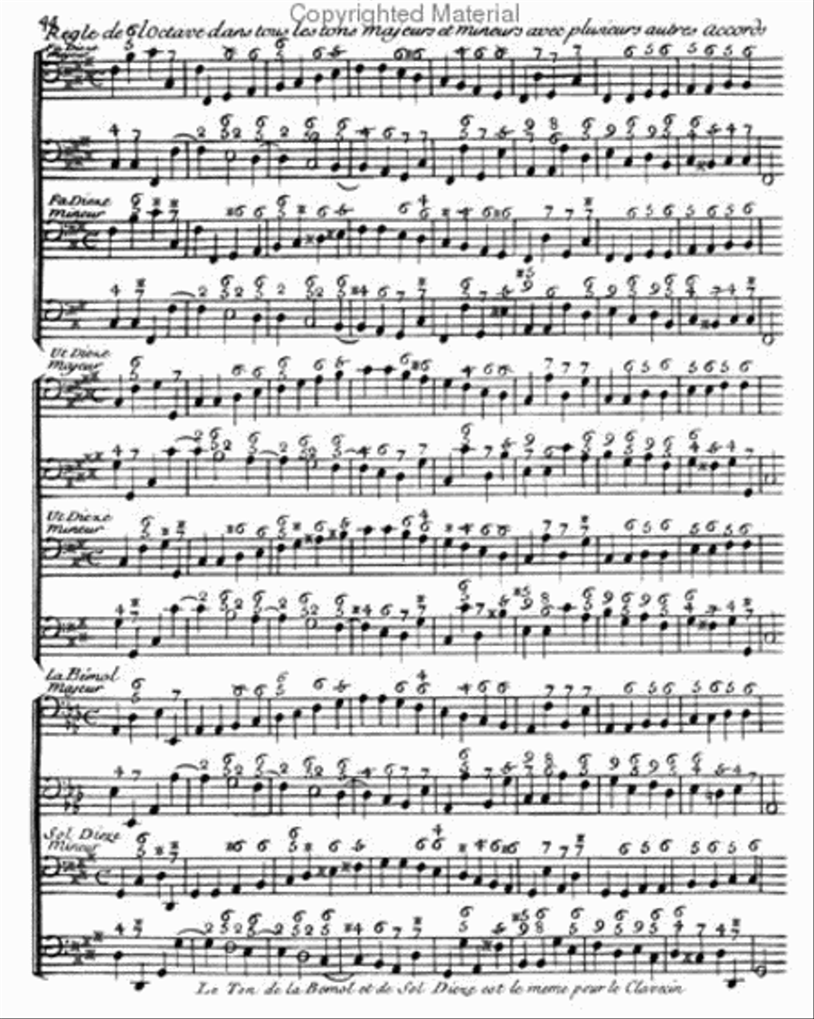 Methods & Treatises Continuo Bass - Volume 4 - France 1600-1800 Basso Continuo scores gallery preview page 4