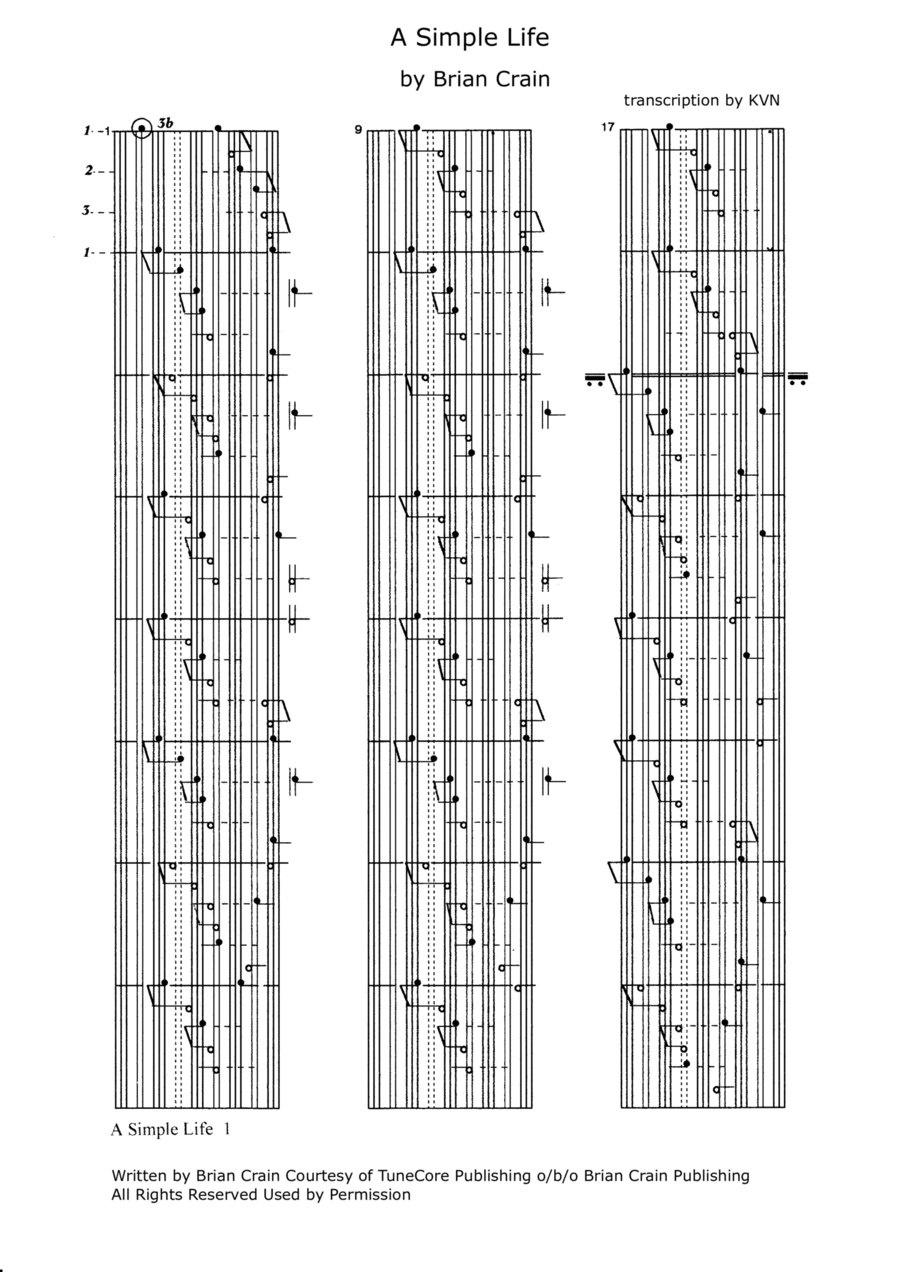 A Simple Life Piano Solo scores gallery preview page 1