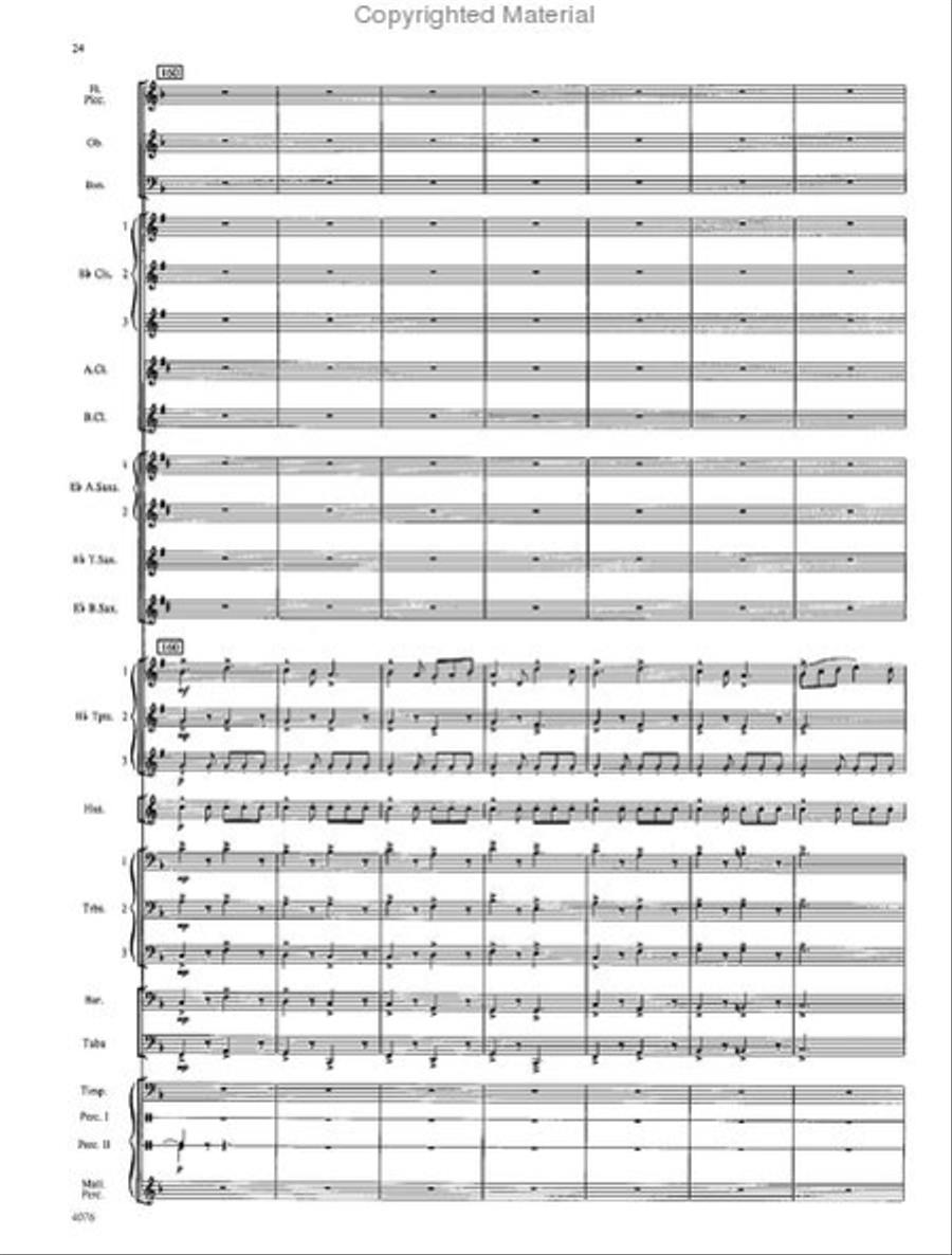 West Highlands Sojourn Concert Band scores gallery preview page 25