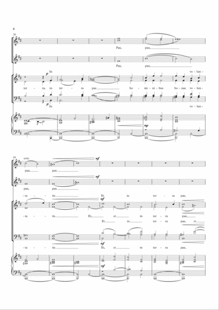 Gloria Gloria 4-Part scores gallery preview page 6