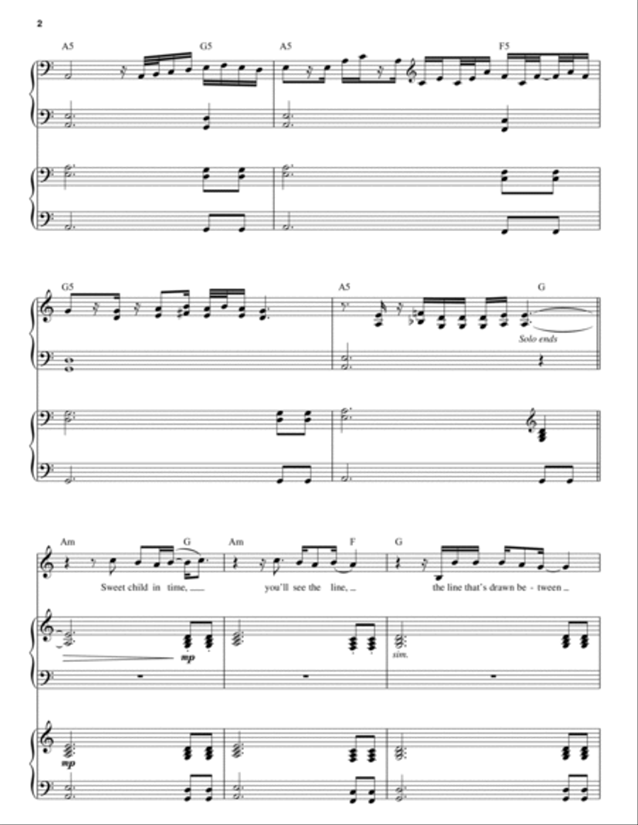 Child In Time Piano scores gallery preview page 2