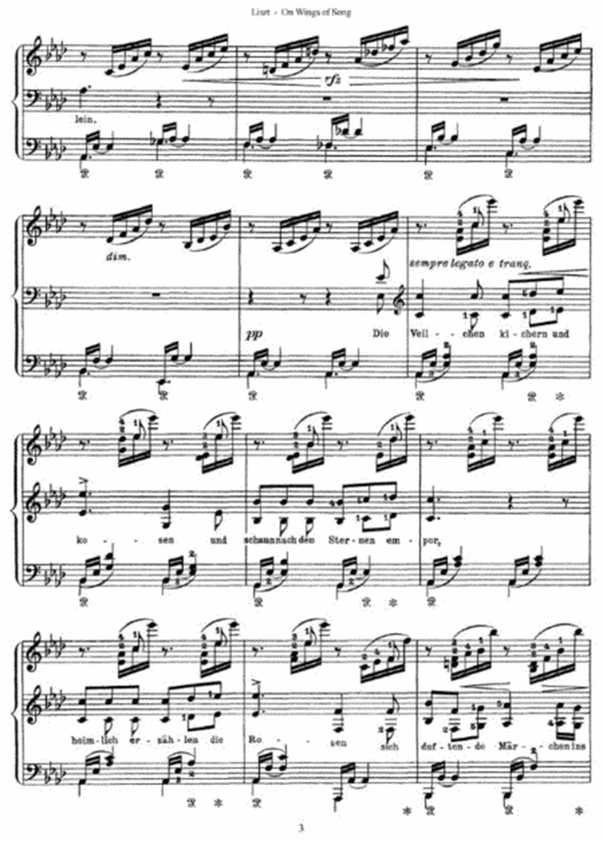 Franz Liszt - On Wings of Song (by Mendelssohn)