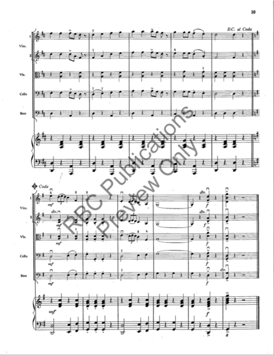Swedish Rhapsody (Score) String Orchestra scores gallery preview page 10