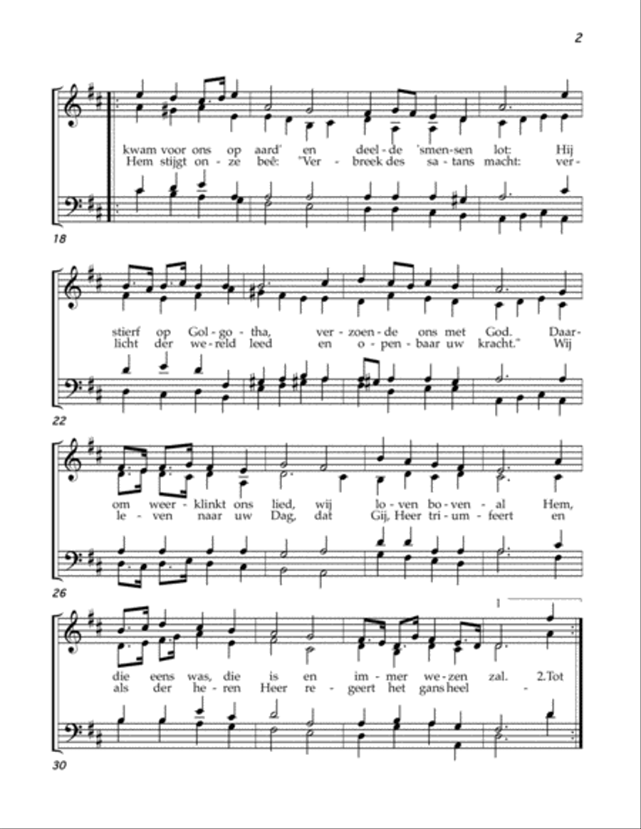 Lof, Aanbidding, Dank Lof, Aanbidding, Dank 4-Part scores gallery preview page 2