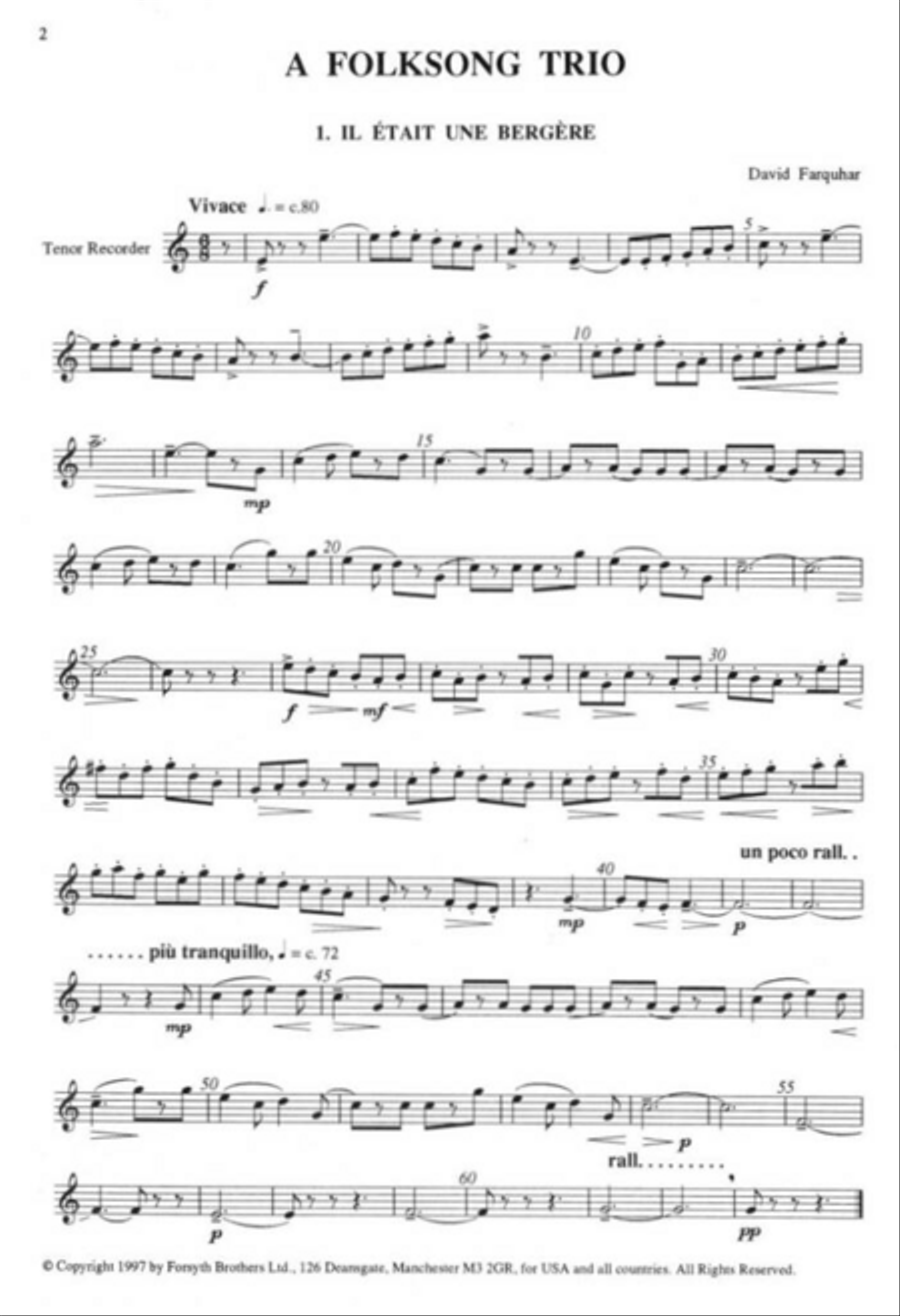 A Folk Song Trio ATB scores gallery preview page 3