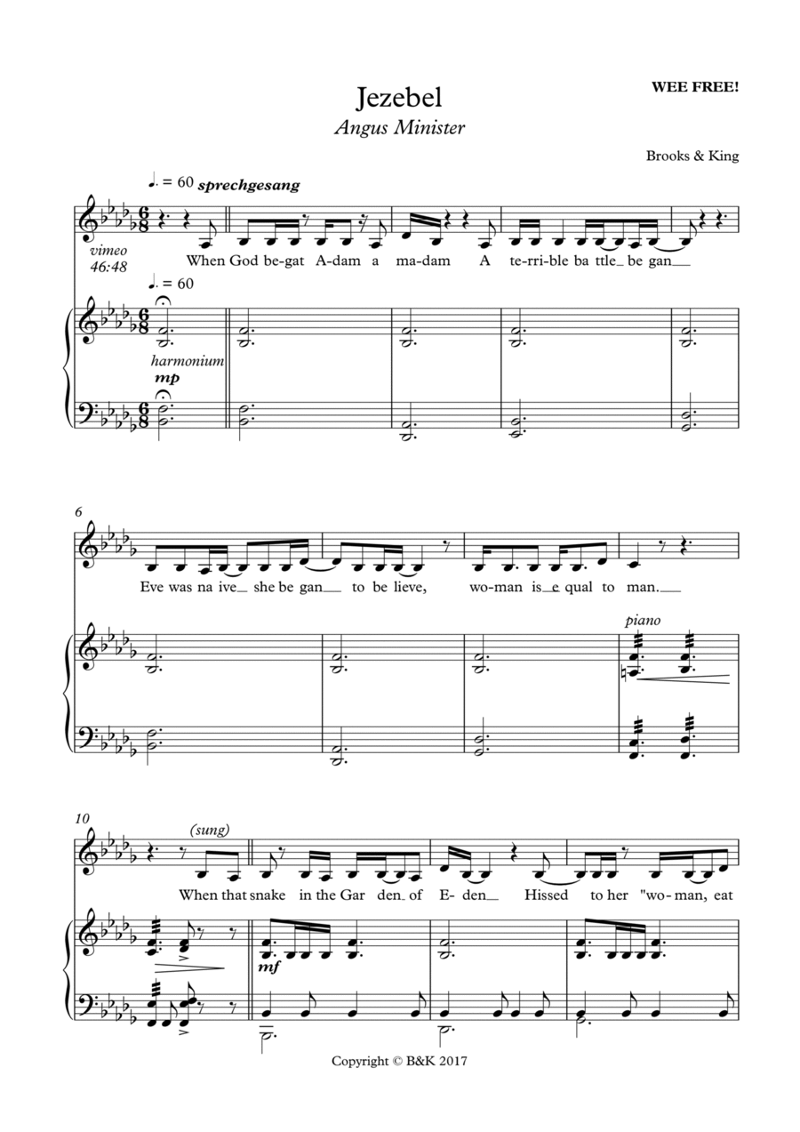 JEZEBEL Voice Solo scores gallery preview page 1