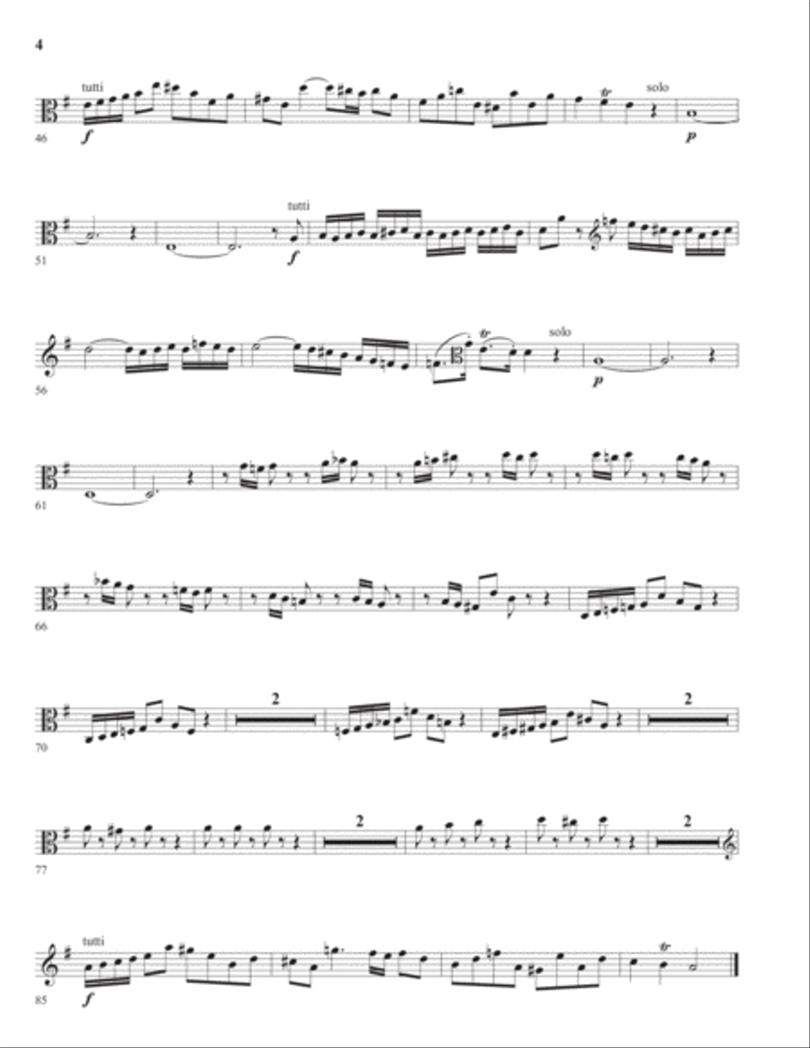 Concerto for Two Violas in A Minor ENSEMBLE PARTS Chamber Orchestra scores gallery preview page 4