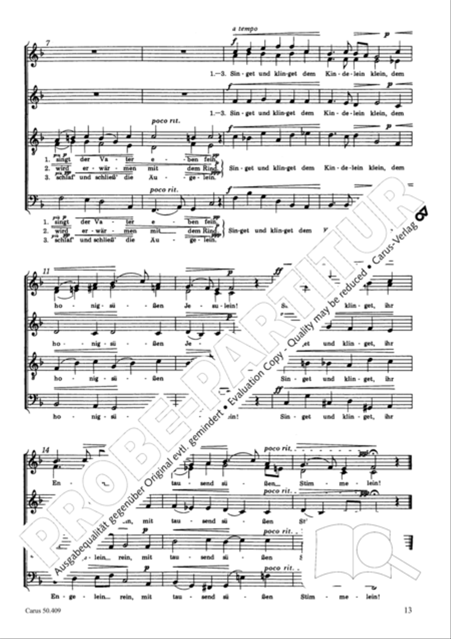 Zwolf deutsche geistliche Gesange Score scores gallery preview page 14