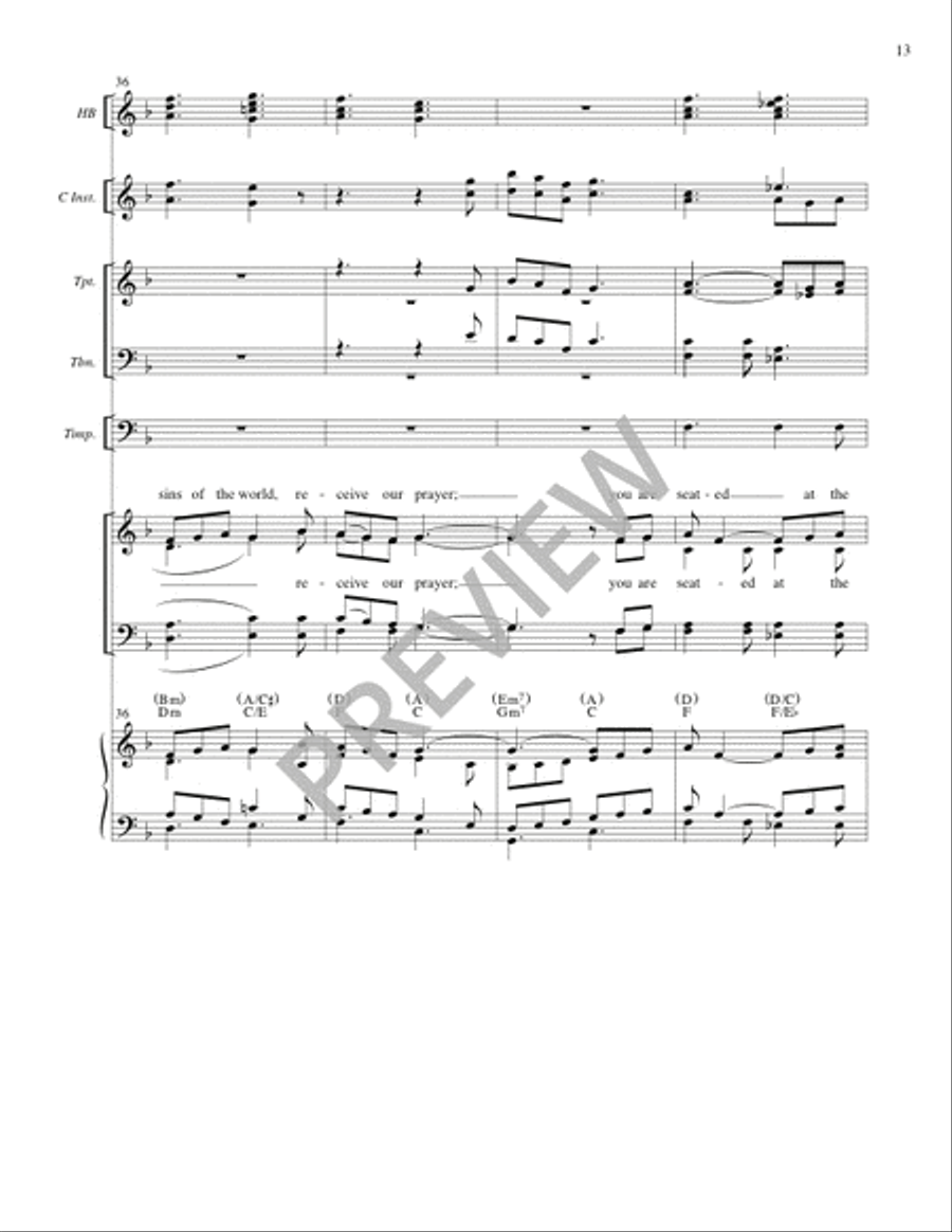 Storrington Mass (Full Score) 4-Part scores gallery preview page 14