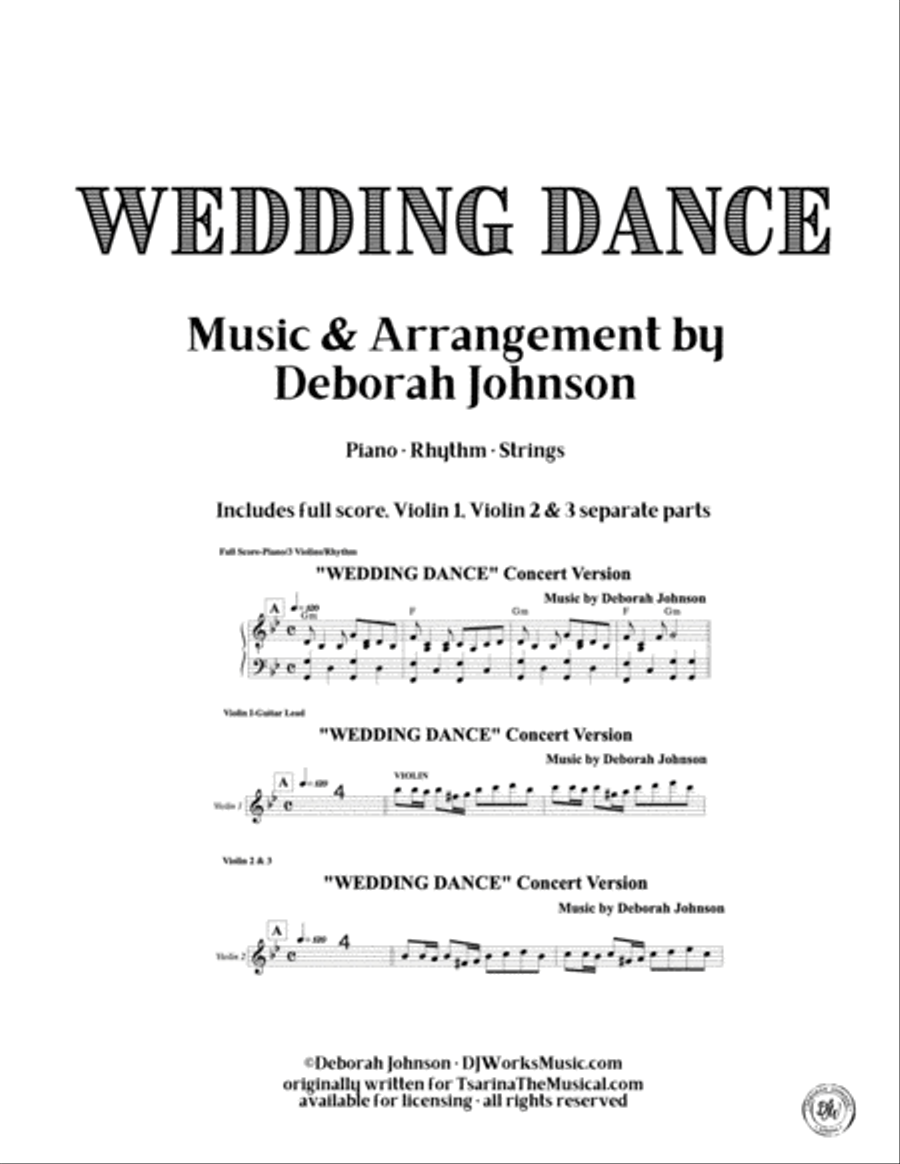 Wedding Dance for String Orchestra-Concert Version