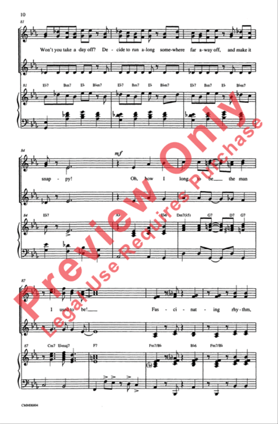 George Gershwin Medley George Gershwin Medley SSA scores gallery preview page 10