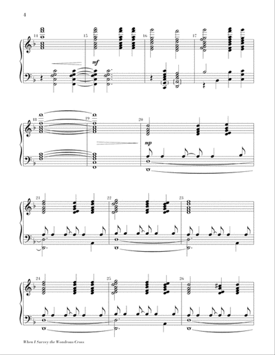 When I Survey the Wondrous Cross-3-5 oct.-Digital Download 5-Octaves scores gallery preview page 4