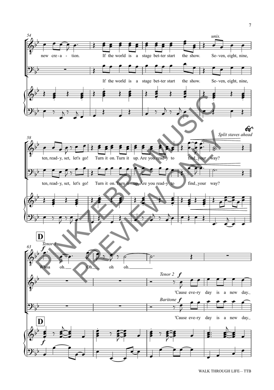 Walk Through Life (TTB) TTB scores gallery preview page 8