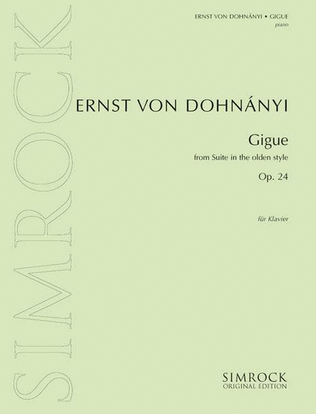 Book cover for Suite in the Olden Style op. 24