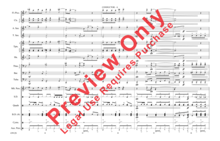 Light My Fire Light My Fire Marching Band scores gallery preview page 7