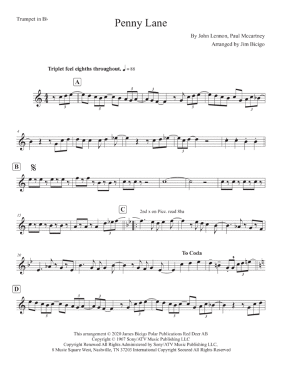 Penny Lane Horn scores gallery preview page 5