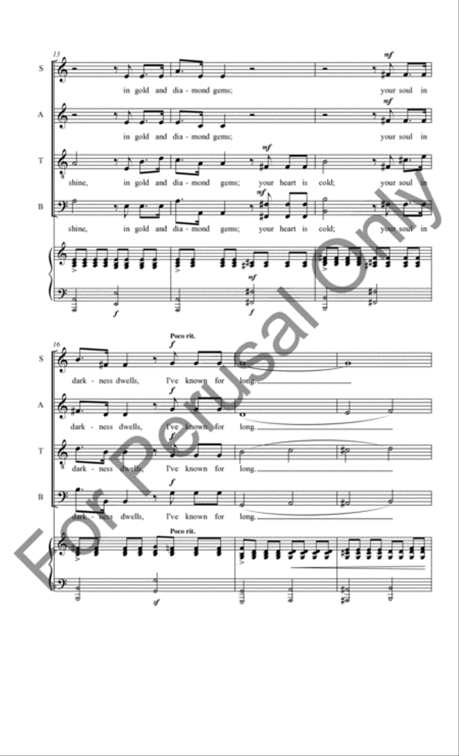 I'll Not Complain 4-Part scores gallery preview page 10