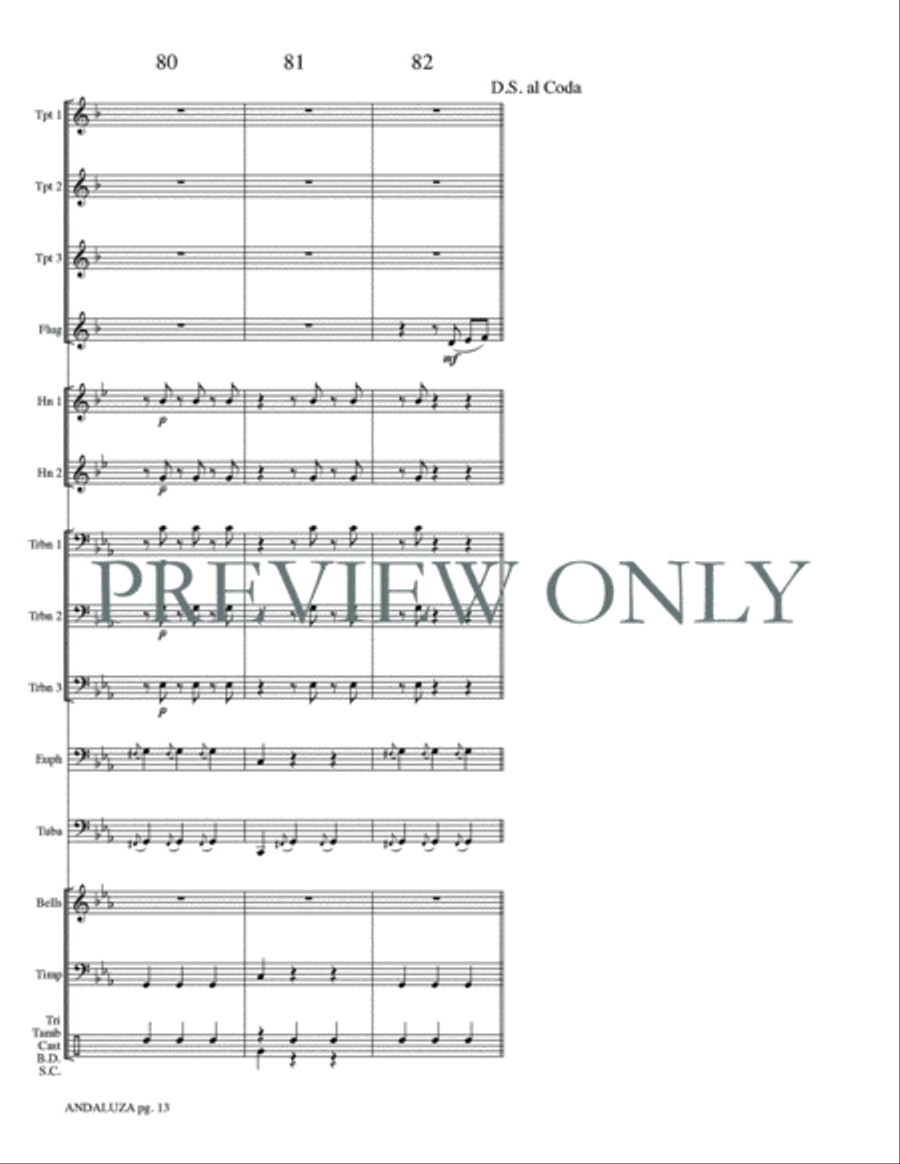 Andaluza Small Ensemble scores gallery preview page 15