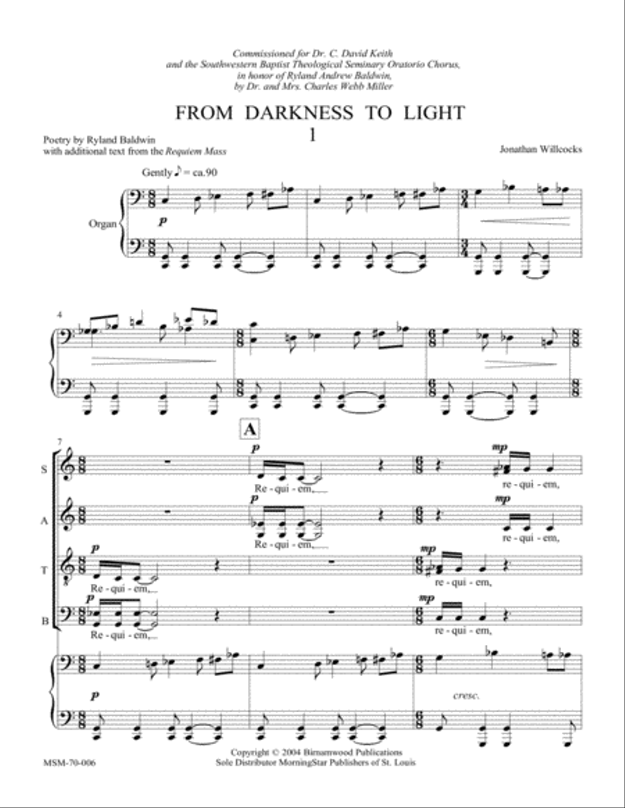 From Darkness to Light 4-Part scores gallery preview page 6
