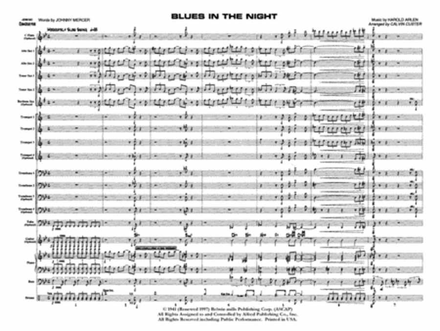 Blues in the Night: Score