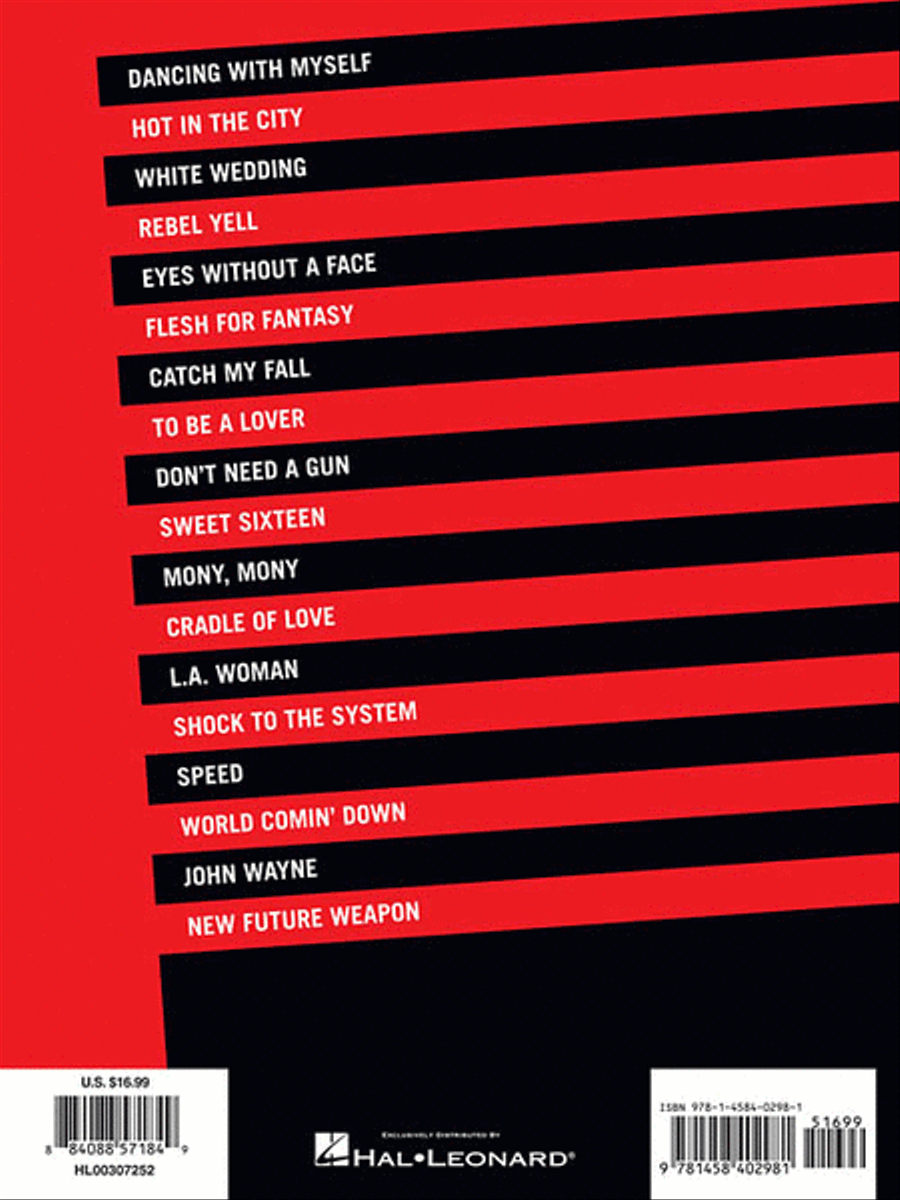 The Very Best of Billy Idol - Idolize Yourself Piano, Vocal, Guitar scores gallery preview page 2