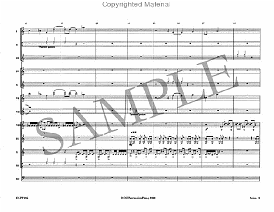 The Phantom Dances Percussion Ensemble scores gallery preview page 10
