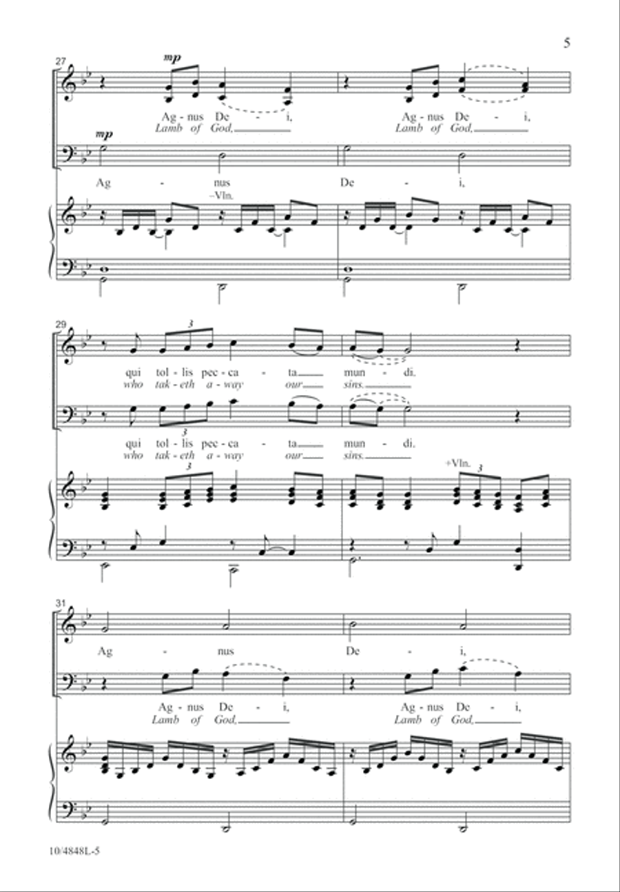 Pie Jesu Pie Jesu 4-Part scores gallery preview page 5