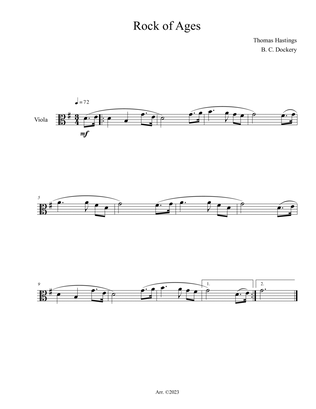 Book cover for Rock of Ages (Viola Solo)