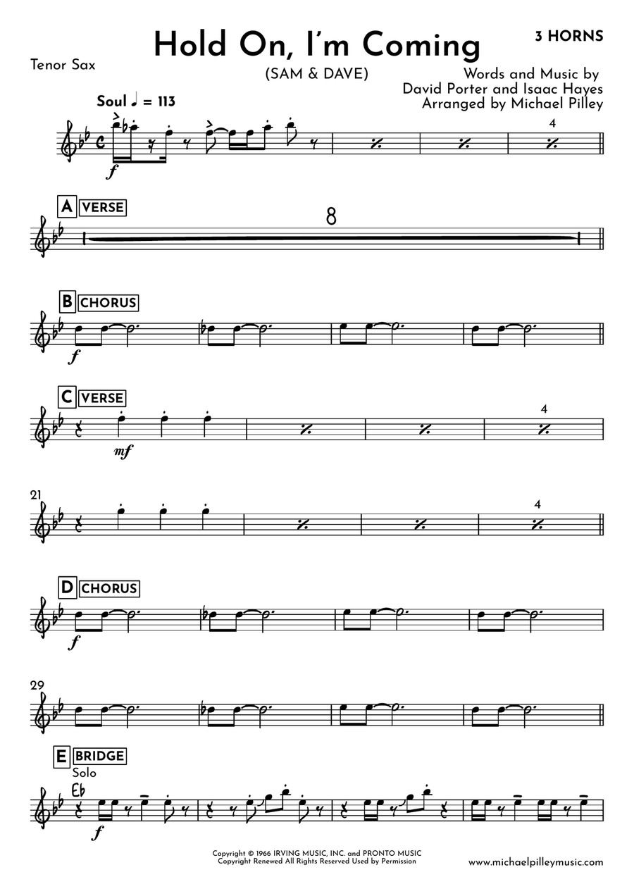 Hold On I'm Comin' Small Ensemble scores gallery preview page 4