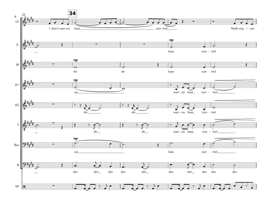 Control A Cappella scores gallery preview page 6