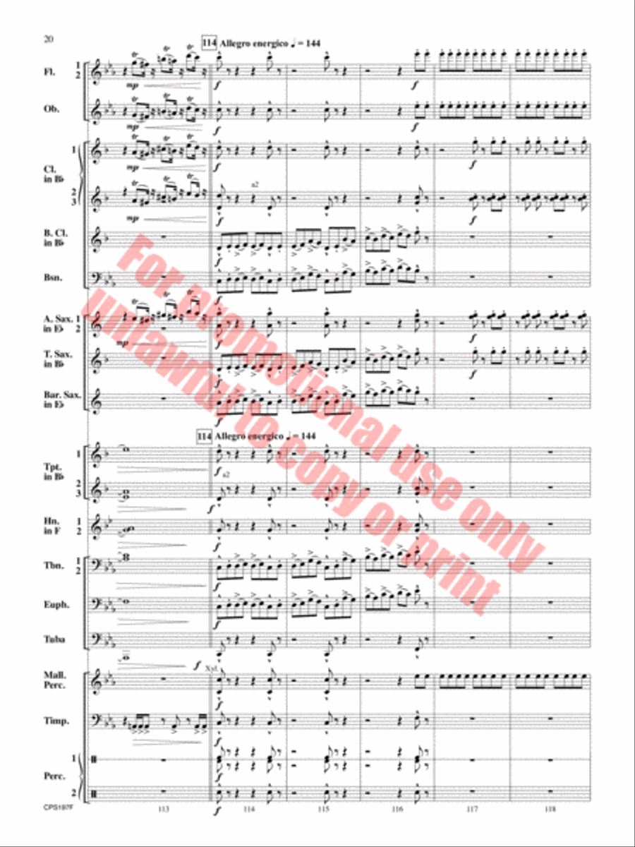 Polar Vortex Concert Band scores gallery preview page 21