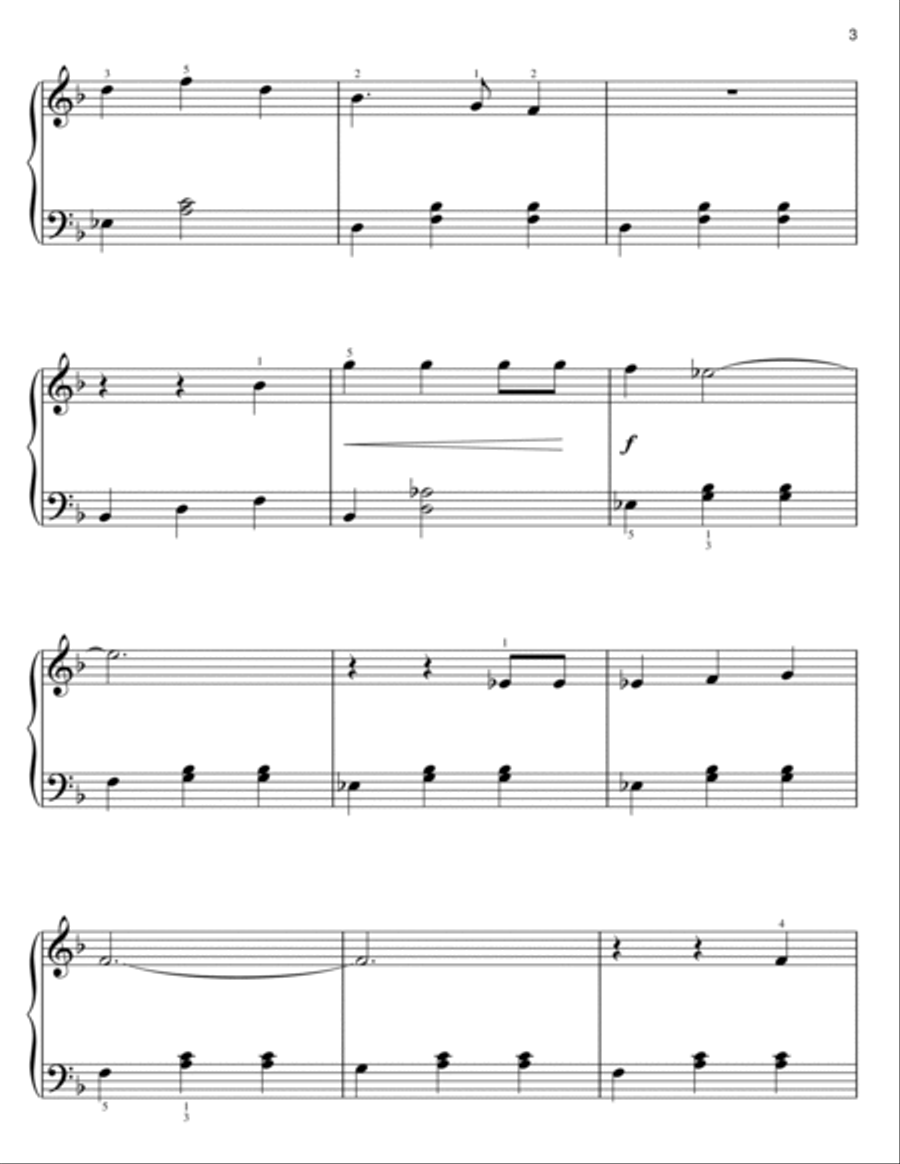 Happy Xmas (War Is Over) Easy Piano scores gallery preview page 3